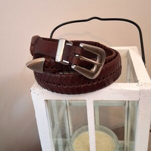 Men's Genuine Leather Brown Belt